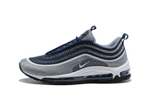 Mens Nike Air Max 97 Ultra'17 Metallic SilverBlue Black Mens Nike Air Max 97 Ultra'17 Metallic SilverBlue Black Running Shoes NIKE SC008783