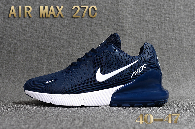 mens nike air max 27 c kpu blu bianco scarpe da corsa mens nike air max 27 c kpu blu bianco scarpe da corsa