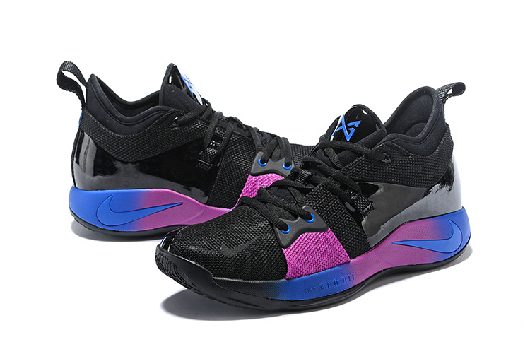 Men�s Nike PG 2 Paul Black Purple Blue Basketball