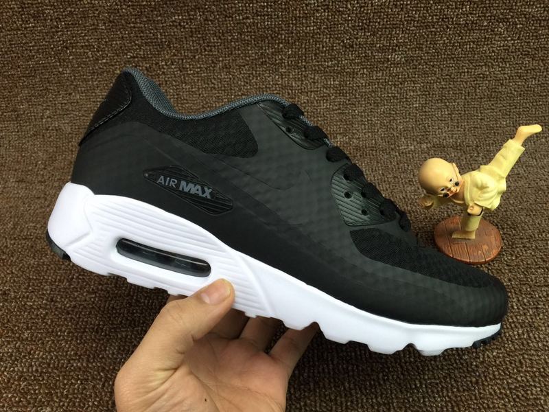 Mens Nike Air Max 90 Ultra Essential Dark Grey White Black Nike Air Max 90 Essential sneakers BlackDark Grey Dark