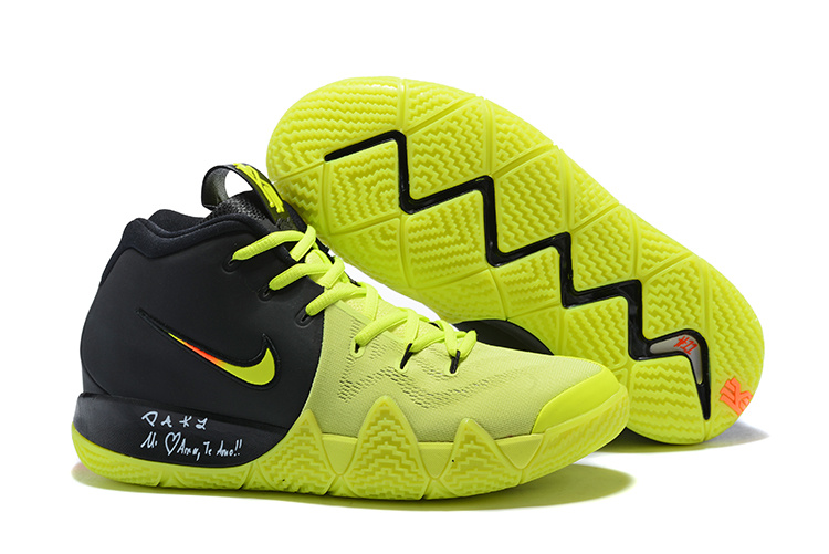 Mens Nike Kyrie Irving Rocked Neon Volt Yellow Black ...