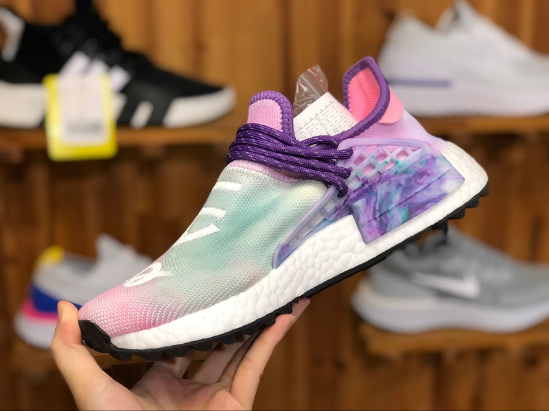 Pharrell x adidas NMD Human Race Rose Glow Flash Vert Lab Violet Pharrell x adidas NMD Human Race Rose Glow Flash Vert Lab Violet