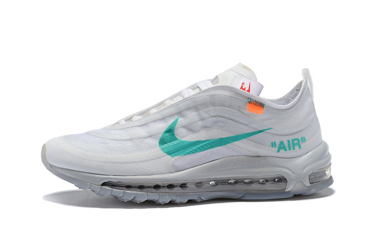 Womens Off White x Nike Air Max 97 OG Off White Wolf Grey White Menta AJ4585 101 Running Shoes AJ4585 101 Womens Off White x Nike Air Max 97 OG Off White Wolf Grey White Menta AJ4585 101 Running Shoes AJ4585 101