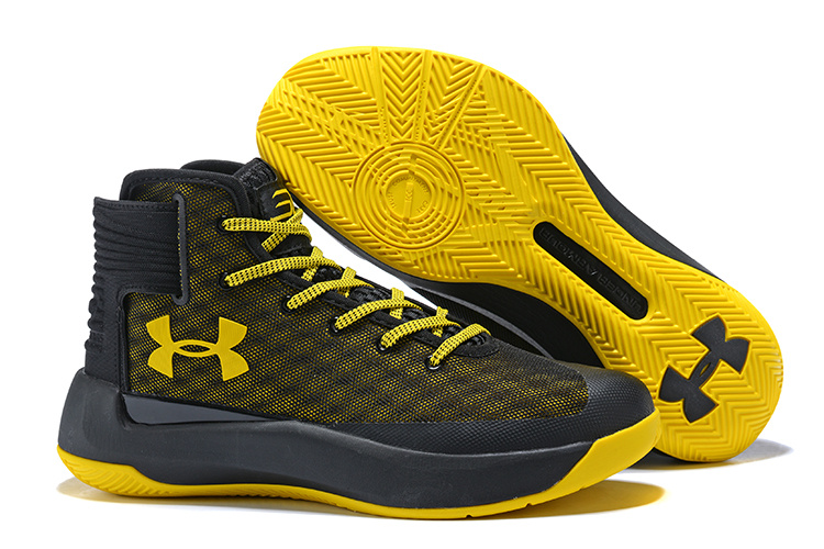 Mens Under Armour Steph Curry 3. 5 Black Yellow Basketball ...