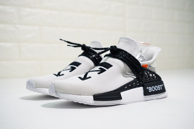 Mens Womens OFF-WHITE x Pharrell x adidas NMD Hu Race ...