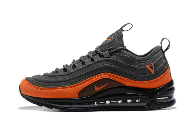 Mens Nike Air Max 97 Ultra SE Wolf Grey Orange Sneakers NIKE SC005492 Mens Nike Air Max 97 Ultra SE Wolf Grey Orange Sneakers NIKE SC005492