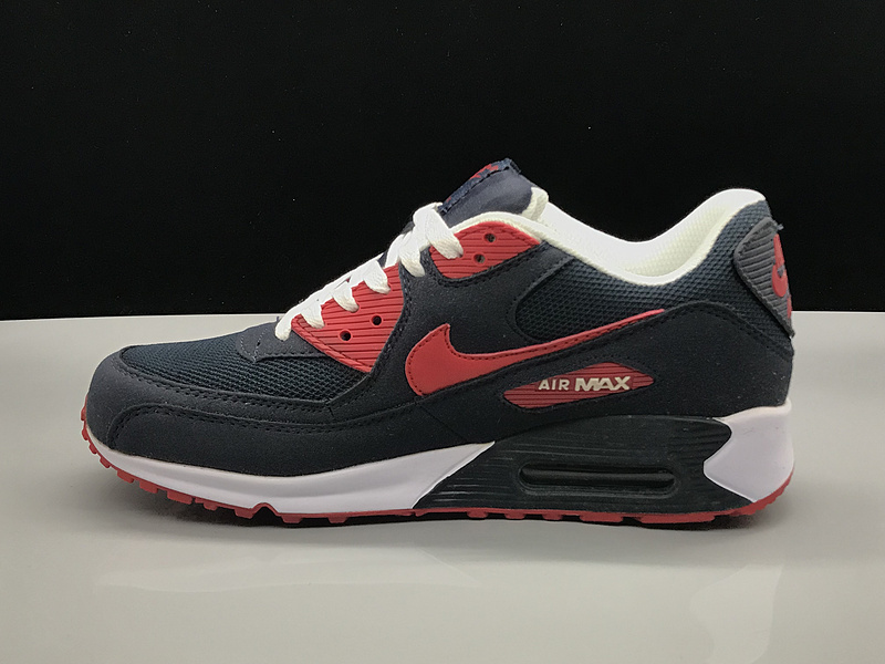 Mens Womens Nike Air Max 90 Navy Blue Red White Running Shoes NIKE SC005060 Mens Womens Nike Air Max 90 Navy Blue Red White Running Shoes NIKE SC005060