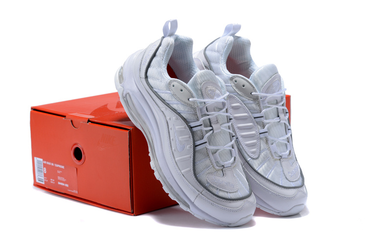 Mens Womens Nike Air Max 98 White Pure Platinum Reflect Silver 640744 106 Sportswear 640744 106k Mens Womens Nike Air Max 98 White Pure Platinum Reflect Silver 640744 106 Sportswear 640744 106k
