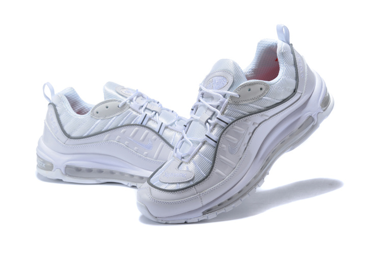 Mens Womens Nike Air Max 98 White Pure Platinum Reflect Silver 640744 106 Sportswear 640744 106k Mens Womens Nike Air Max 98 White Pure Platinum Reflect Silver 640744 106 Sportswear 640744 106k