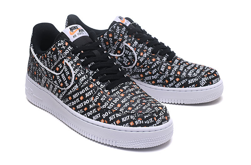 Nike Air Force 1 '07 Just Do It WhiteBlack Total Orange Nike Air Force 1 '07 Just Do It WhiteBlack Total Orange