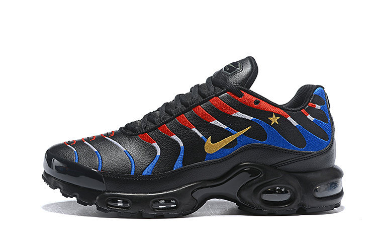 Mens Womens Nike Air Max Plus Tn France Kylian Mbappe Cup Black Blue Red Gold Running Shoes NIKE SC007109 Mens Womens Nike Air Max Plus Tn France Kylian Mbappe Cup Black Blue Red Gold Running Shoes NIKE SC007109