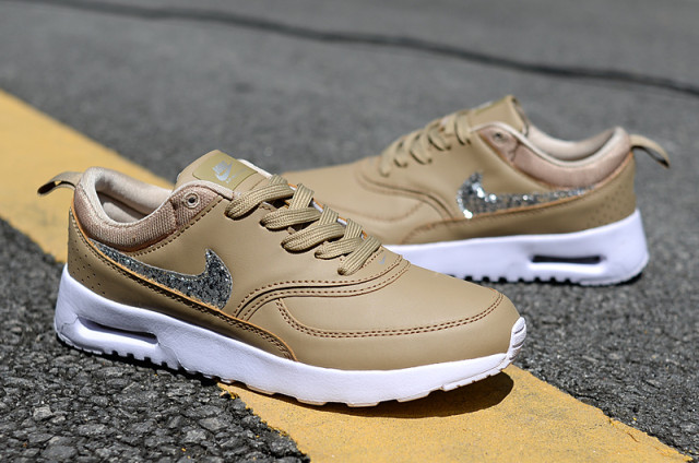 Womens Nike Air Max Thea 87 Beige Metal Silver White Running Shoes NIKE SC007482 Womens Nike Air Max Thea 87 Beige Metal Silver White Running Shoes NIKE SC007482