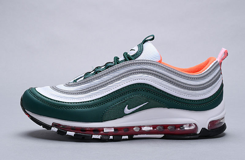 Mens Nike Air Max 97 Teal Orange Miami Dolphins rainforest Mens Running Shoes Nike Air Max 97 Undefeated UN Green Sail