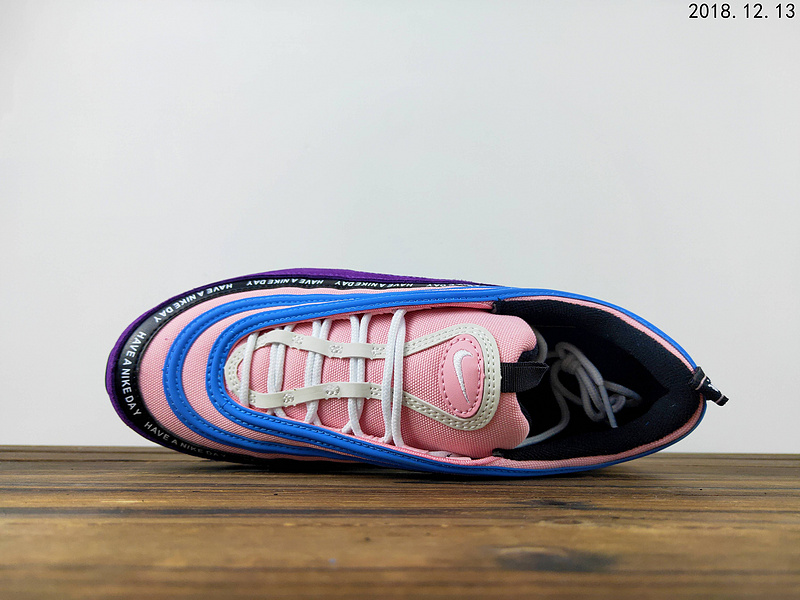 Mens Womens Winter Nike Air Max 97 Premium Purple black pink sky blue white Sneakers NIKE SC009819 Mens Womens Winter Nike Air Max 97 Premium Purple black pink sky blue white Sneakers NIKE SC009819