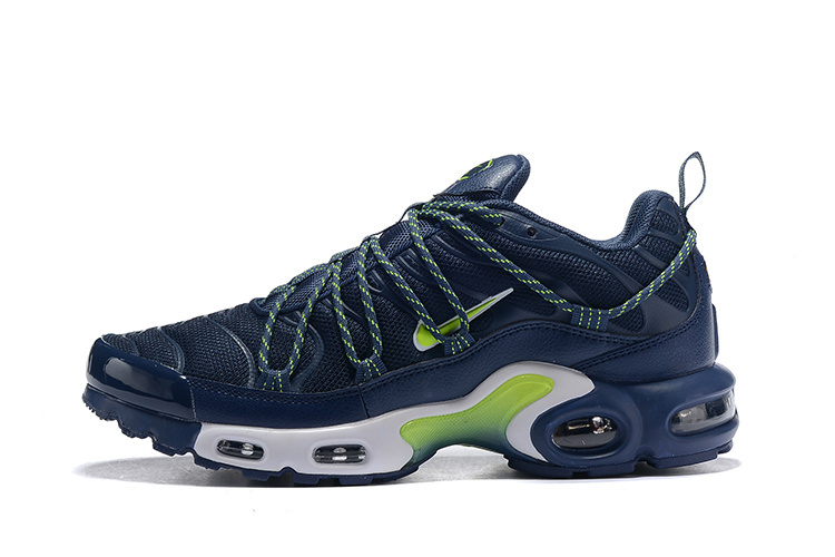 blue and green air max plus