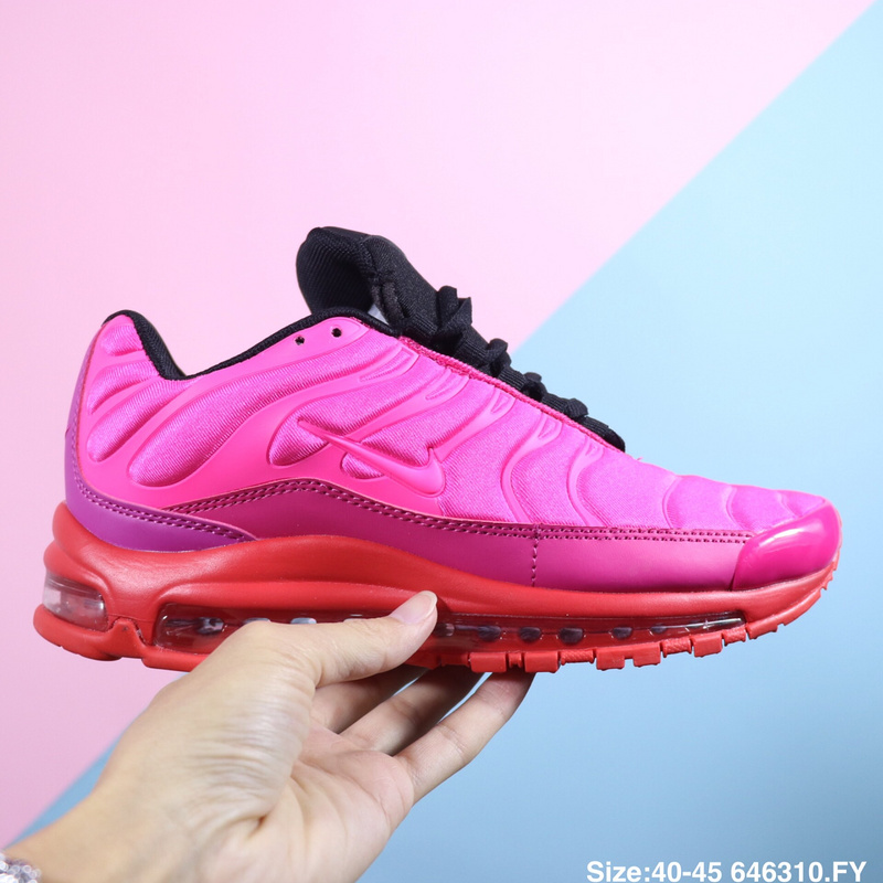 Mens Winter Sneakers Nike Air Max 97 TN Plus Rose pink crimison black NIKE SC011456 Mens Winter Sneakers Nike Air Max 97 TN Plus Rose pink crimison black NIKE SC011456
