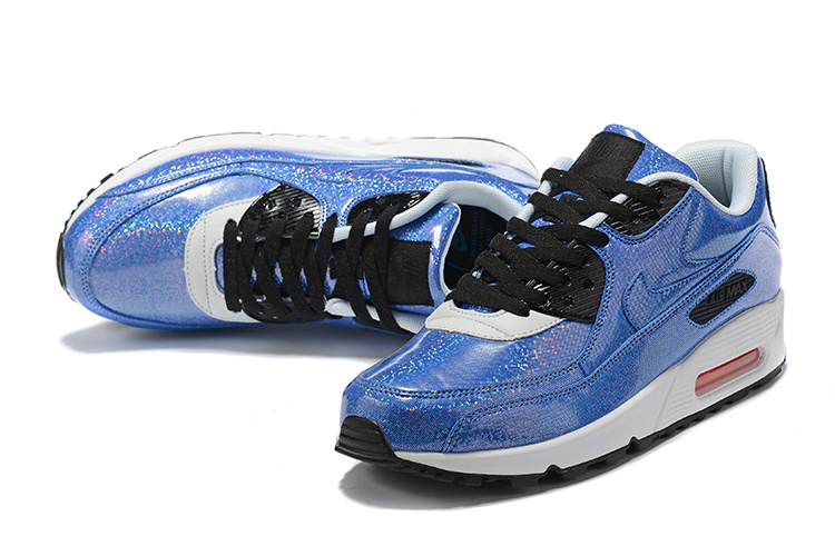 Mens Nike Air Max 90 Blue White Summer Running Shoes NIKE SC012510 Mens Nike Air Max 90 Blue White Summer Running Shoes NIKE SC012510
