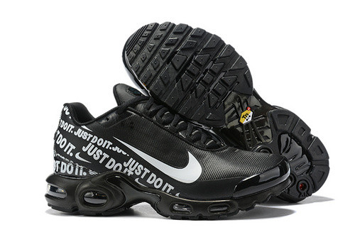 nike air max plus just do it black iridescent