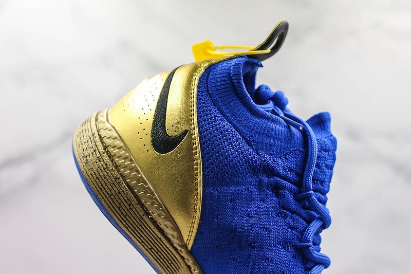 Nike KD 11 Blue Gold Men's basketball shoes